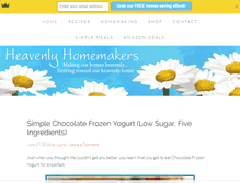 Tablet Screenshot of heavenlyhomemaker.com